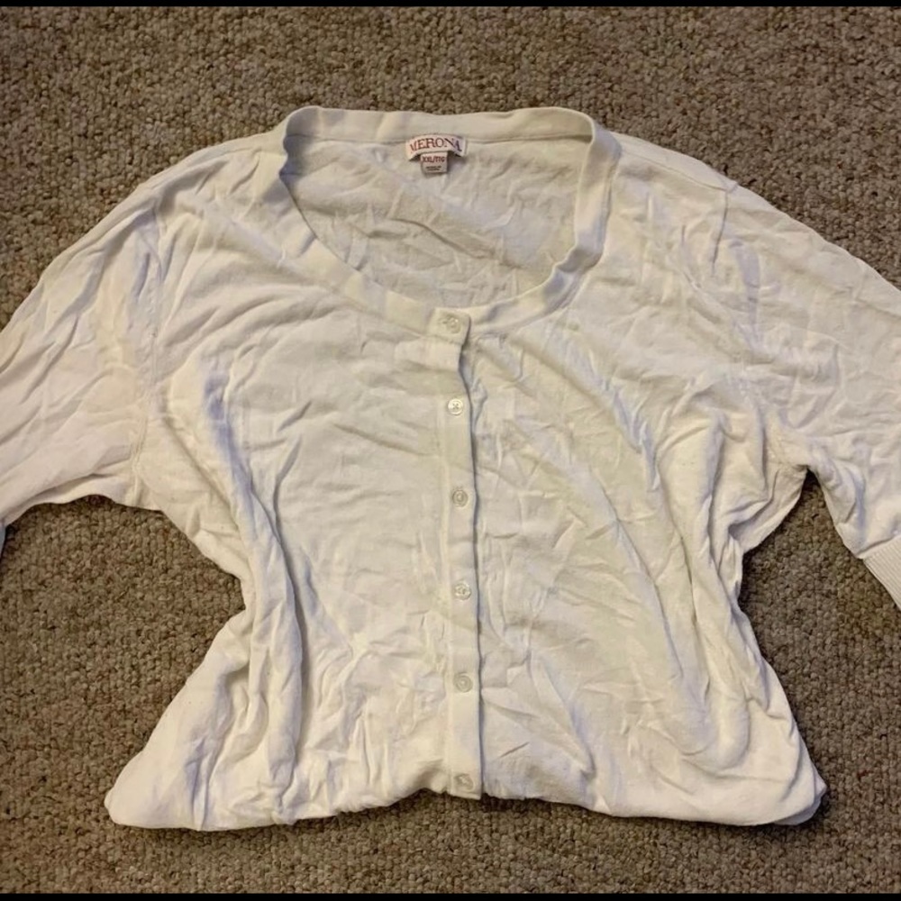 Merona White Cardigan